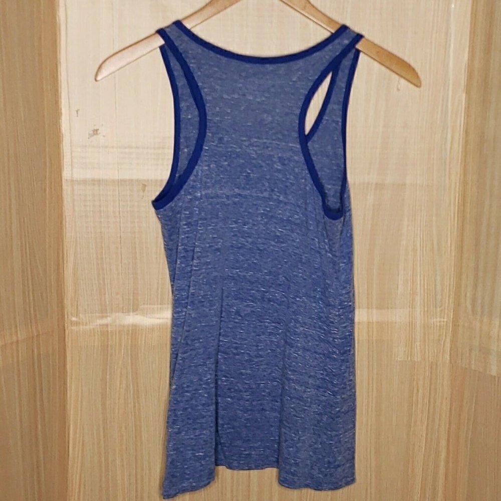 Soft As A Grape Womens Kansas City Royals Blue Heathered Tank Top Medium - Picture 2 of 4